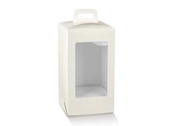 SCATOLA GOLOSA C/FIN + FONDO UOVO FIBRA BIANCO 18X18X29 (1pz)