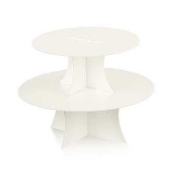 ALZATA IN CARTONE 2 PIANI PERLATO DIAM 27XH20 (1pz)