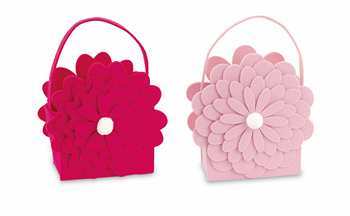 BORSETTA PEONIA ROSA/FUCSIA 21X9X20cm