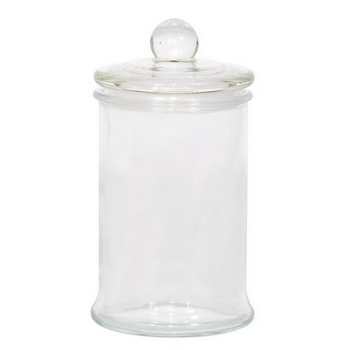 VASETTO VETRO CILINDRO CON COPERCHIO D.10x18cm (1pz)