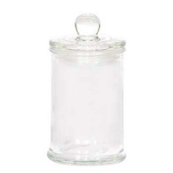 VASETTO VETRO CILINDRO CON COPERCHIO D.4.5x9cm (1pz)