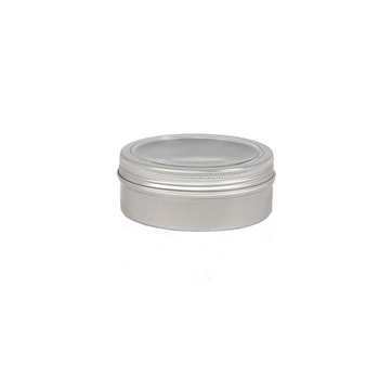 ALUMINIUM BOX CON FINESTRA D.52x21mm (35ml) (1pz)