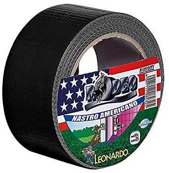NASTRO ADESIVO AMERICANO TELATO RODEO 50X25 NERO
