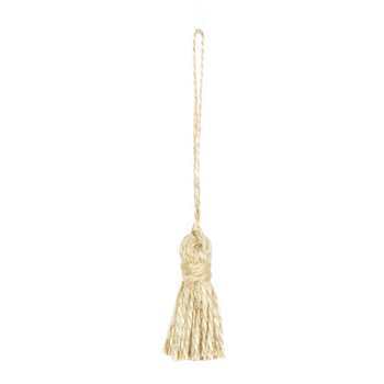 JUTE TASSELS D.1.2x4cm WHITE (12pz)