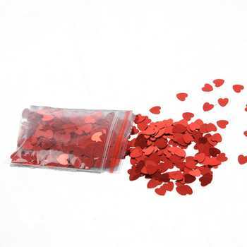 CUORI METAL CORIANDOLI 100g BUSTA 5/6 mm (1 busta)