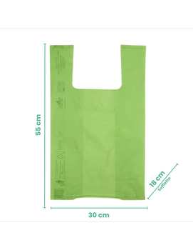 BORSA MATER-B MEDIA 29+20X50 A STRAPPO VERDE (4kg)