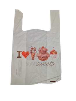 BORSA VASSOIO MATER-B I LOVE SWEETS 40+30X50 30my (5kg-circa 200pz)