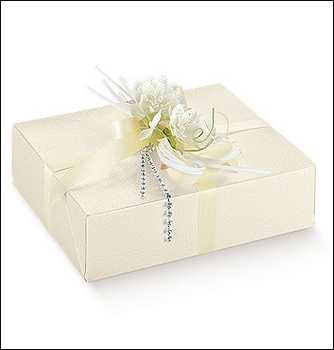 BOITE PELLE BIANCO 20X16X5 SCOTTON