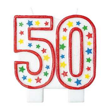 *CANDELA CON GLITTER 50 51205