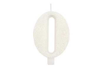 CANDELA BIANCA GLITTER NUMERO 0