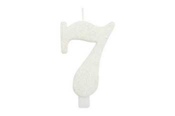 CANDELA BIANCA GLITTER NUMERO 7