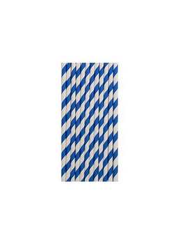 CANNUCCIA IN CARTA A RIGHE BLU 20cm (12pz) 