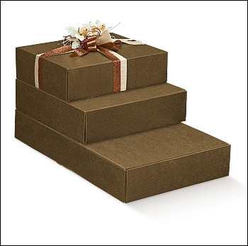 SCATOLA PELLE MARRONE CANTINETTA 4 BOTTIGLIE 34X37X9 SCOTTON