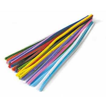 FILO DI CINIGLIA 30cmX6mm COLORI ASSORTITI (30pz)