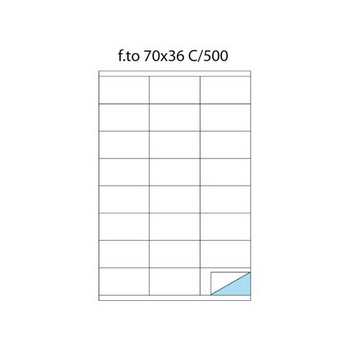 ETICHETTA ADESIVA MARKIN A4 CON MARGINE 70X36 (24X100fg) (su ordinazione)