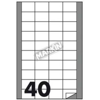 ETICHETTA ADESIVA MARKIN A4 CON MARGINE 70X36 (24X100fg) (su ordinazione)