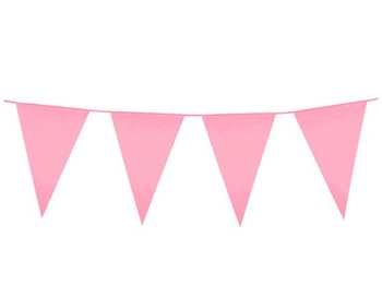 FESTONE BANDIERINA ROSA 10m