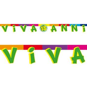 FESTONE CARTA VIVA 18 ANNI 2.36m