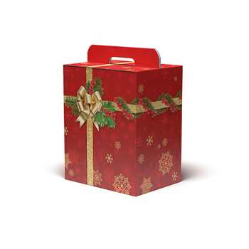 *FAG SCATOLA NATALE HOLLY JOLLY PORTATA 3.7kg 28x20x35cm (1pz)