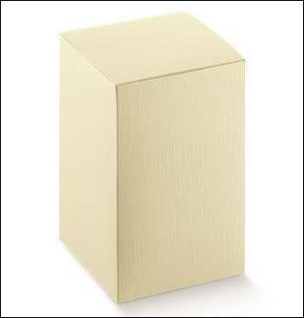 SCATOLA SETA AVORIO PIEGHEVOLE 13X13X11 SCOTTON