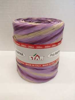 NASTRO POLIRAFIA 200m MELANGE LILLA