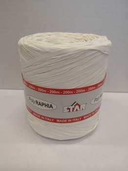 NASTRO POLIRAFIA 200m BIANCO