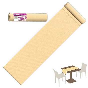 TOVAGLIA RUNNER PANNA 40cmX24m CON PRETAGLIO A 30cm GOLD C34 (1rt)