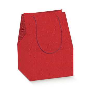 SACCOTTO LINO ROSSO 20X20X35.5 SCOTTON