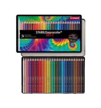 AQUACOLOR METAL BOX - PASTELLO ACQUERELLABILE (36pz)