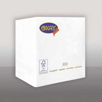 TOVAGLIOLO BIANCO 25X25 OVATTA 2VELI (100pz)