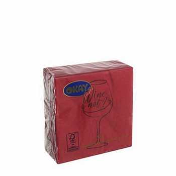 TOVAGLIOLO 25X25 OVATTA 2VELI WINE NOT MERLOT (50pz)