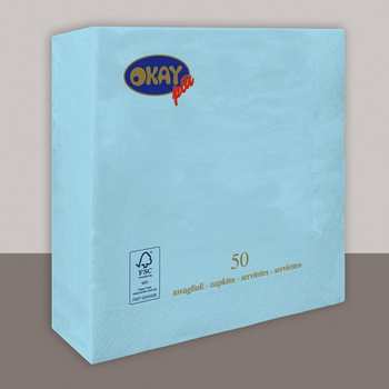 TOVAGLIOLO AZZURRO 40X40 OVATTA 2VELI (50pz)