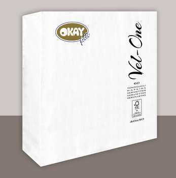 TOVAGLIOLO BIANCO 20X20 VEL-ONE (200pz)